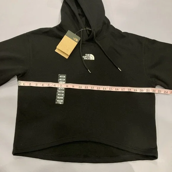 The North Face Womens Evolution Hi Lo Hoodie L Sweatshirt Black Gym Athletic NWT - Picture 7 of 12